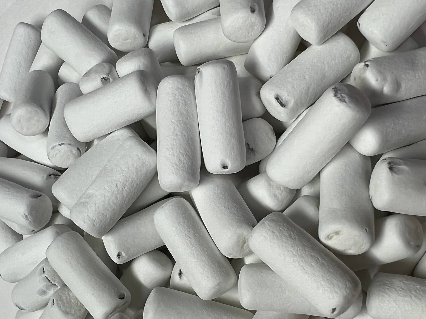 Dutch licorice school chalk candy in white, soft and chewy texture for a unique sweet treat