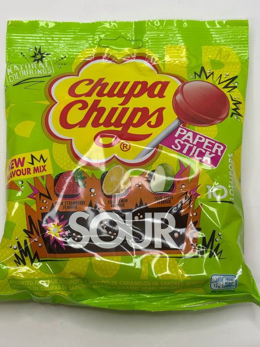 Chupa Chups Assorted Sour Lollipops