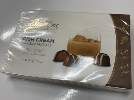 Butlers Irish Cream Chocolate Truffles Box with Milk Chocolate Liqueur Truffles Inside