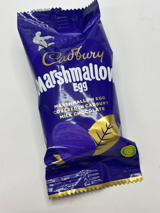 Cadbury Marshmallow Egg Covered in Creamy Cadbury Milk Chocolate Treat for Chocolate Lovers