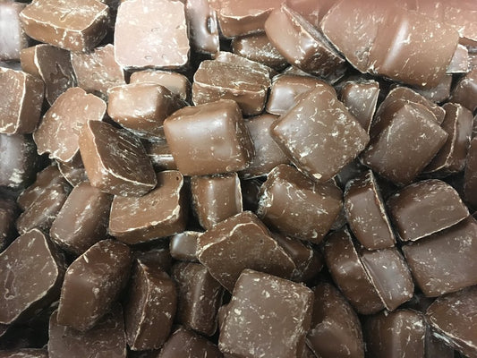 Select Sweets caramel chocolate Cobbers pieces with smooth milk chocolate coating