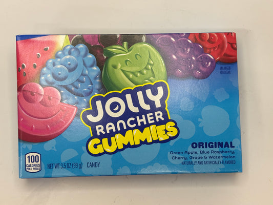 Select Sweets Jolly Rancher gummies original flavor candy with green apple blue raspberry cherry grape and watermelon