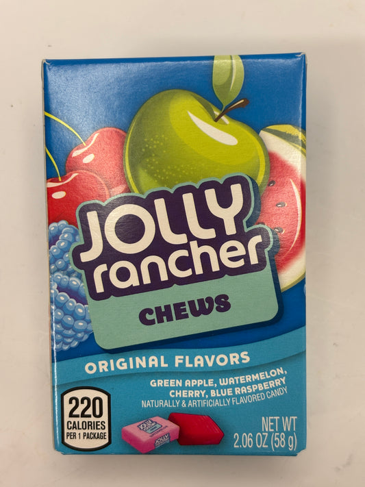 Select Sweets Jolly Rancher Chews original flavors candy pack with green apple watermelon cherry and blue raspberry