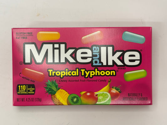 Select Sweets Mike and Ike Tropical Typhoon candy box with colorful chewy assorted fruit flavors