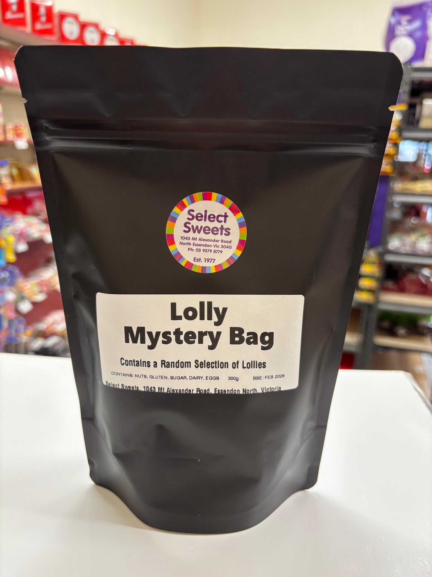 Select Sweets Lolly Mystery Bag with a random selection of assorted lollies