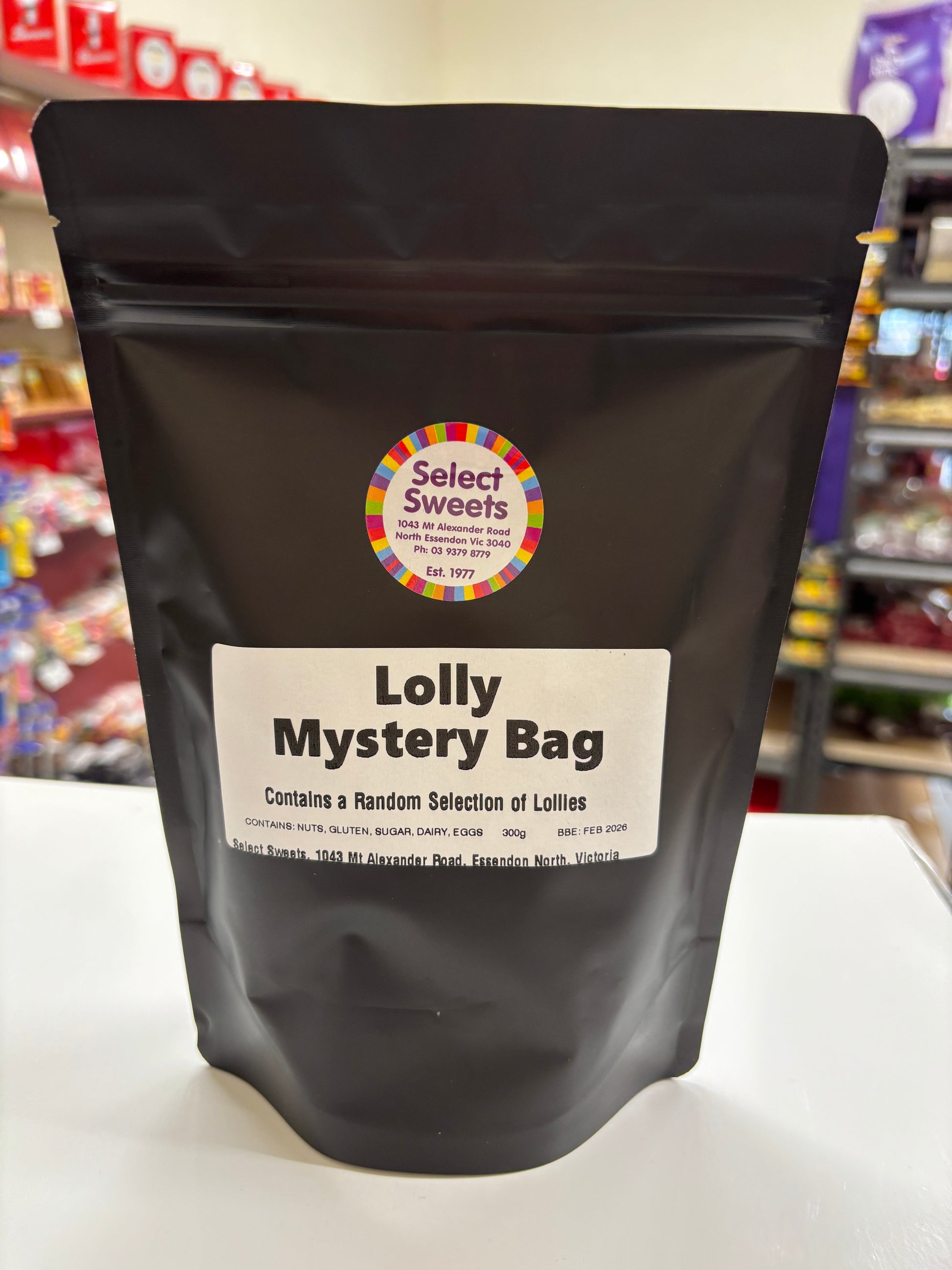 Select Sweets Lolly Mystery Bag with a random selection of assorted lollies
