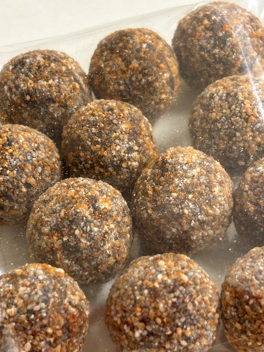 Select Sweets Mega Sour Candy Balls coated in a crunchy, tangy sugar layer