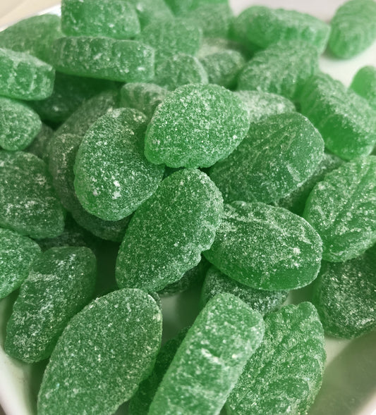 SelectSweets spearmint leaves candy green sugar-coated chewy candy pieces
